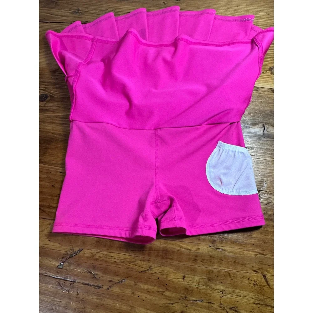 Gap Fit-Girls Hot Pink Activewear Tennis Skort Skirt Shorts‎ Built-in Sz L 10-11